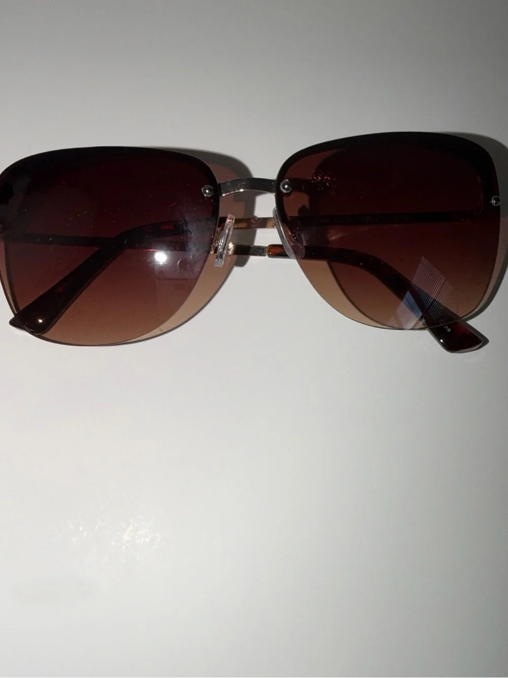 Source Unknown Brown Gradient Oversized Women's Sunglasses
